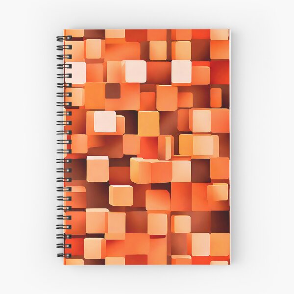 Item preview, A nostalgic pattern with cubes in muted oranges, browns, and yellows designed and sold by Tchoice.