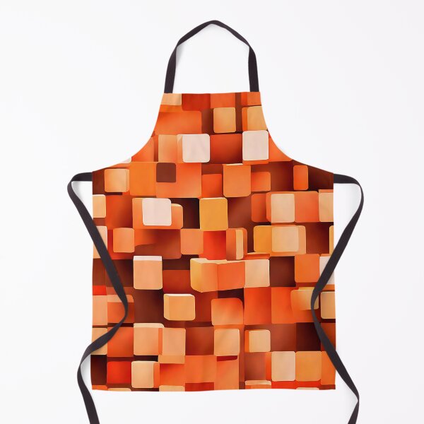 Item preview, A nostalgic pattern with cubes in muted oranges, browns, and yellows designed and sold by Tchoice.