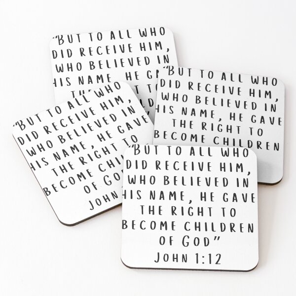 Item preview, Bible Verse: John 1:12 designed and sold by Crystallovesart.