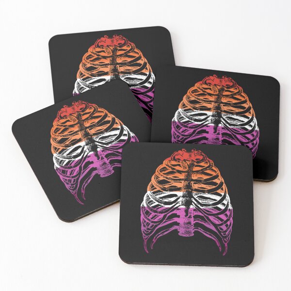 Item preview, Lesbian Flag Skeleton! Lesbian Halloween designed and sold by LP.