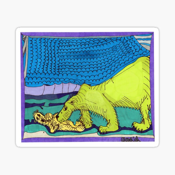 Polar Bear Kisses Sticker