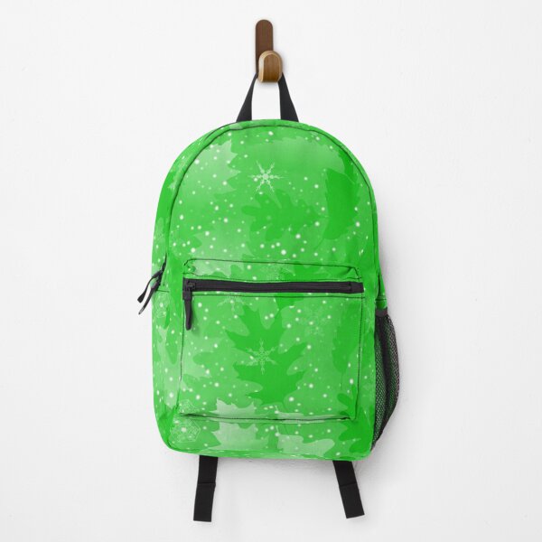 Item preview, Swirling Leaves in Snow at Night Bright Green designed and sold by Art in My Loft.