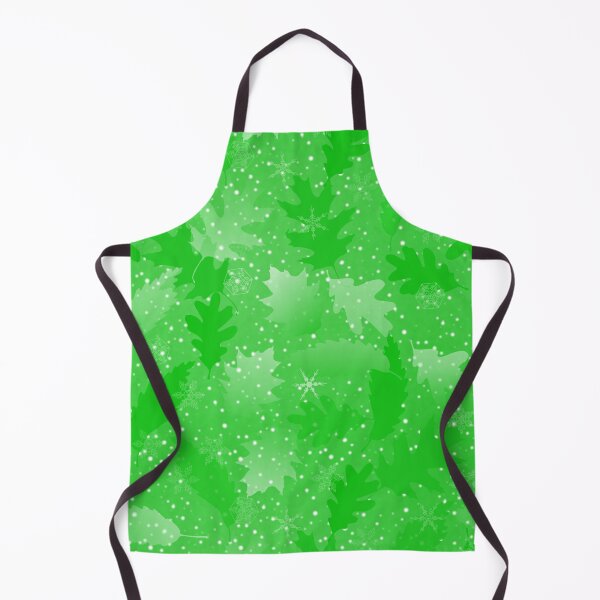 Item preview, Swirling Leaves in Snow at Night Bright Green designed and sold by Art in My Loft.