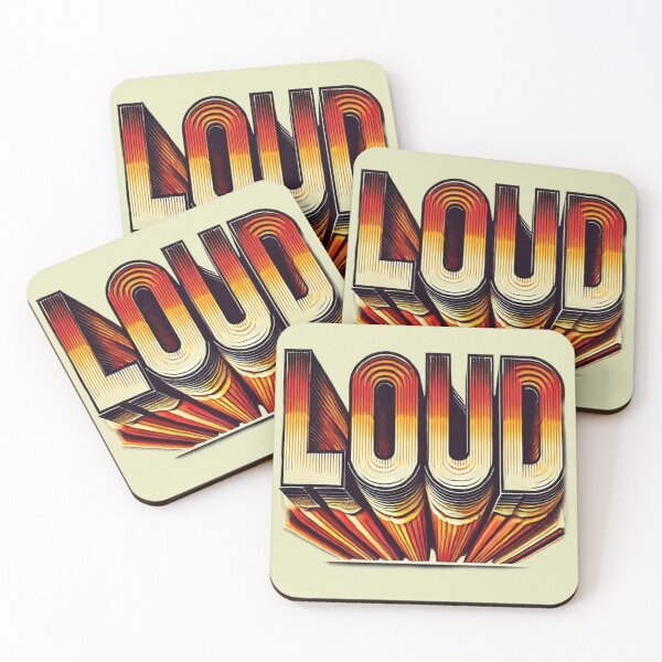 Item preview, Bold Retro "LOUD" Typography designed and sold by Pyroluxe.