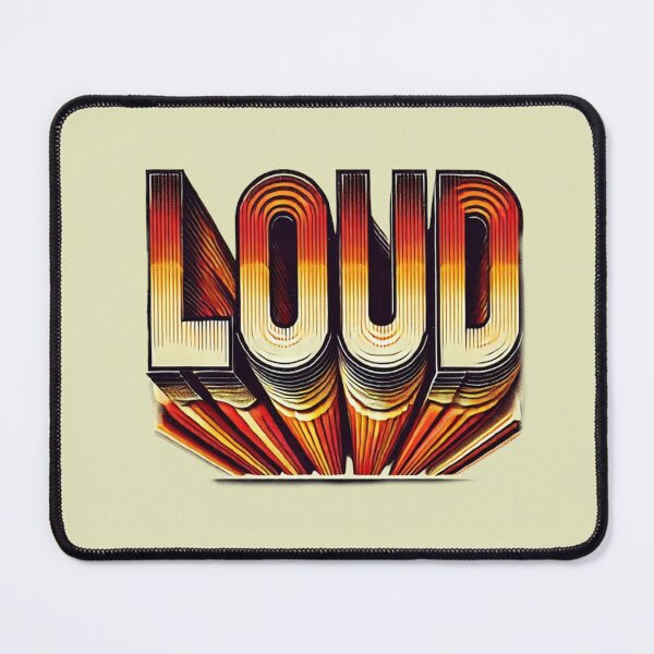 Item preview, Bold Retro "LOUD" Typography designed and sold by Pyroluxe.