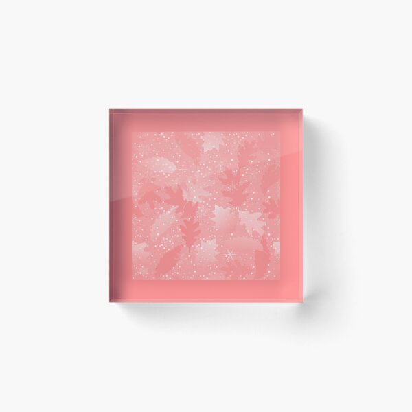 Item preview, Swirling Leaves in Snow at Night Blush designed and sold by Art in My Loft.