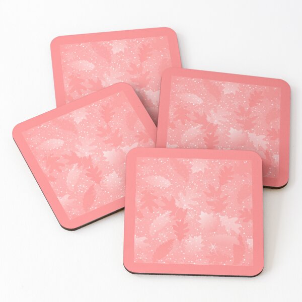 Item preview, Swirling Leaves in Snow at Night Blush designed and sold by Art in My Loft.