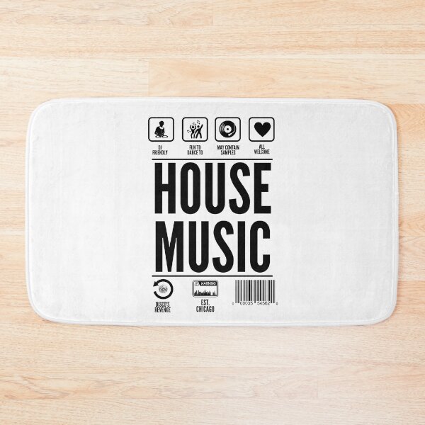 Item preview, HOUSE MUSIC  - Product Info (Black) designed and sold by Discothreadz.