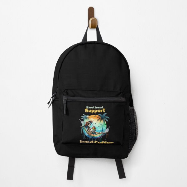 Item preview, Emotional Support Iced Coffee – Relaxed Skeleton Beach Vibes Design for T-Shirts, Mugs, Stickers & More designed and sold by artedigital99.