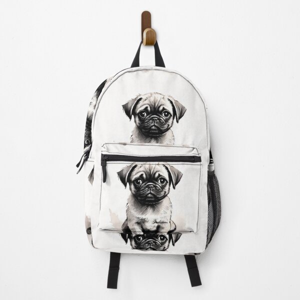Item preview, Vintage Dog Art: Sad Pug Portrait | Animal Art | Watercolor Painting | Animal Portrait designed and sold by UnhingedBird.