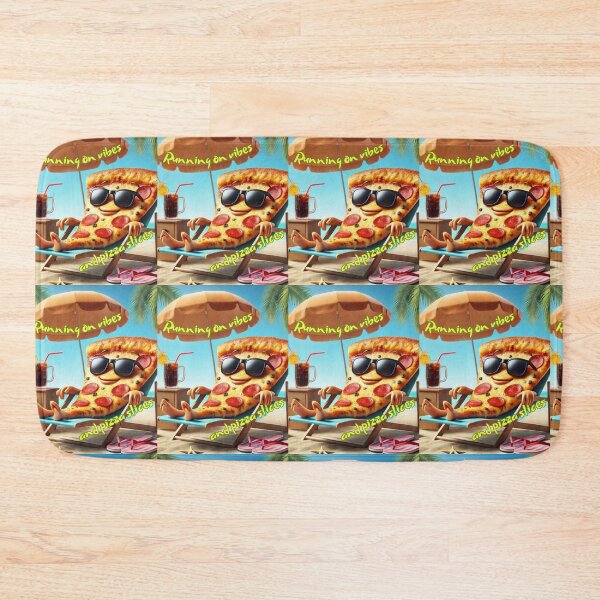 Item preview, Running on vibes and pizza slices designed and sold by PawPrintedArt.