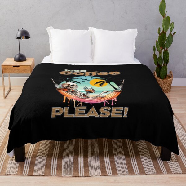 Item preview, Iced Coffee Please! – Skeleton Beach Vibes Design for T-Shirts, Mugs, Stickers & More designed and sold by artedigital99.