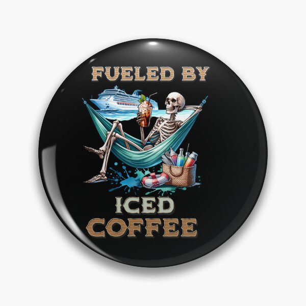 Item preview, Iced Coffee Please! – Skeleton Beach Vibes Design for T-Shirts, Mugs, Stickers & More designed and sold by artedigital99.
