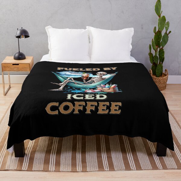 Item preview, Iced Coffee Please! – Skeleton Beach Vibes Design for T-Shirts, Mugs, Stickers & More designed and sold by artedigital99.