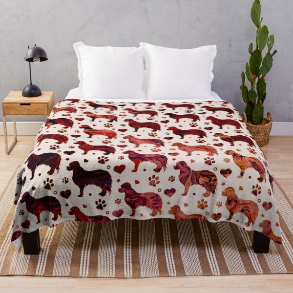 Item preview, Cavalier King Charles pattern designed and sold by k9printart.