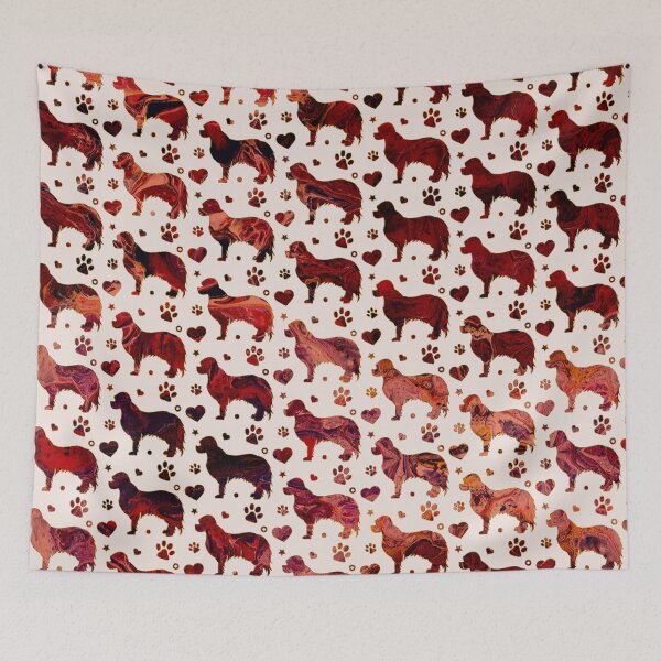 Item preview, Cavalier King Charles pattern designed and sold by k9printart.