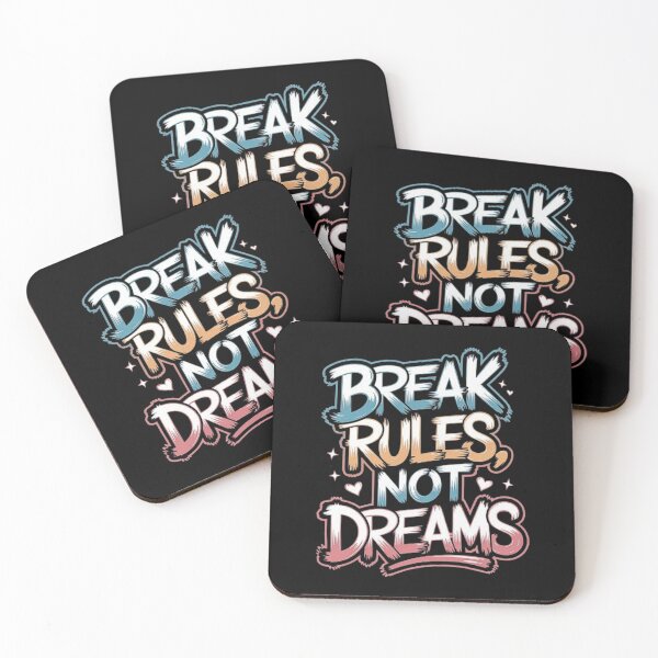 Item preview, Break Rules Not Dreams Inspirational Quote Design designed and sold by love3617.