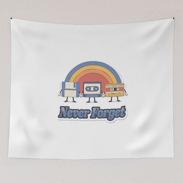 Item preview, Never Forget Retro Tech Design designed and sold by NiftyWrx.