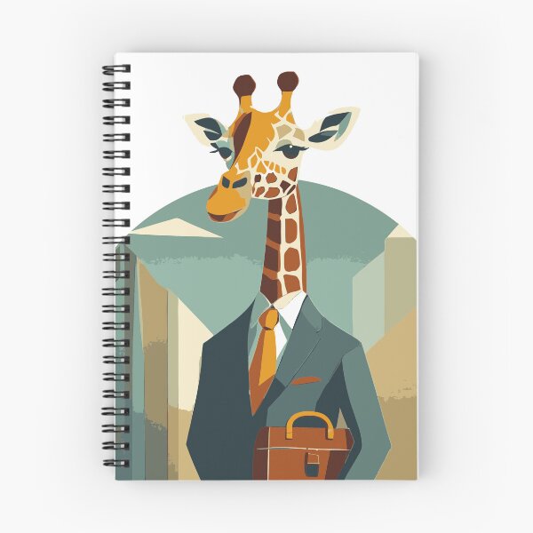 Aperçu de l'œuvre Girafe en costume – aspect élégant créée et vendue par BysonDesigns.