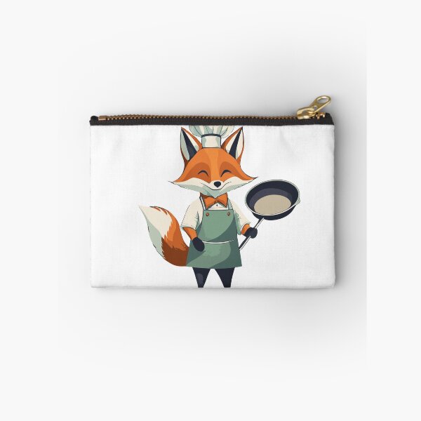 Item preview, Fox with pan – Cooking fox designed and sold by BysonDesigns.