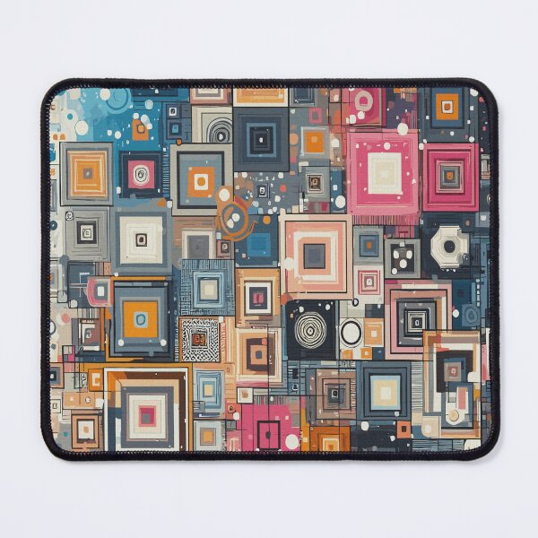 Artikelvorschau, Geometric Elegance: Vintage Textured Mosaic entworfen und verkauft von Capizione.