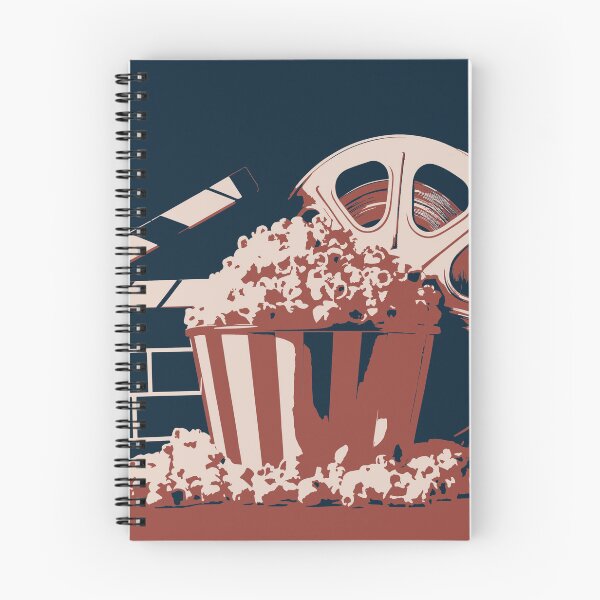 Item preview, Popcorn bowl in retro cinema motif designed and sold by BysonDesigns.