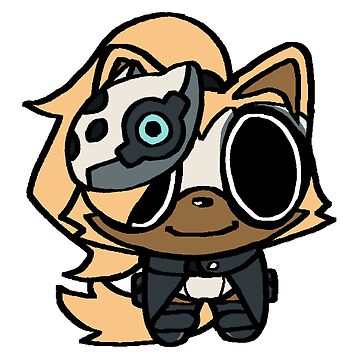 "BTW adhd creature Whisper the wolf YIPPEE!!" Sticker for Sale by