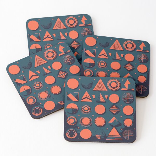 Item preview, Neon colored geometric shapes designed and sold by BysonDesigns.