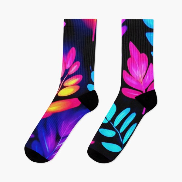 Item preview, Neon Leaves Abstract Pattern designed and sold by Health And Fitness Posts e-Store.