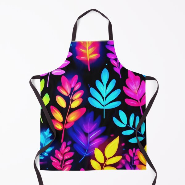 Item preview, Neon Leaves Abstract Pattern designed and sold by Health And Fitness Posts e-Store.