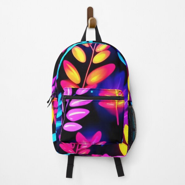 Item preview, Neon Leaves Abstract Pattern designed and sold by Health And Fitness Posts e-Store.