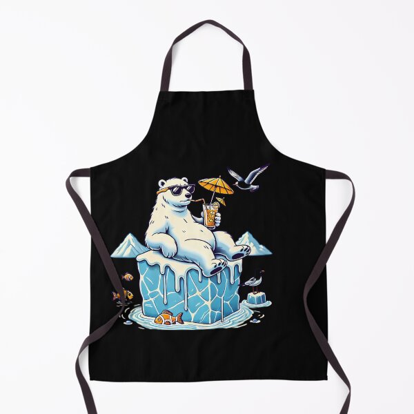 Item preview, Chill Polar Bear on a Melting Iceberg. designed and sold by Linework Studio.
