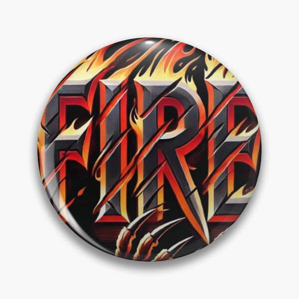Item preview, "Fire Typography with Flame and Claw Effect" designed and sold by Pyroluxe.