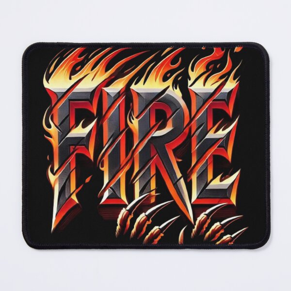 Item preview, "Fire Typography with Flame and Claw Effect" designed and sold by Pyroluxe.