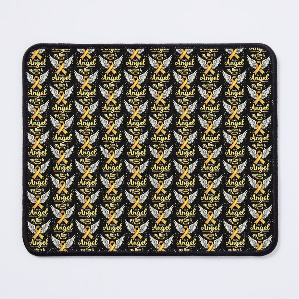 Item preview, My hero is now my angel childhood cancer awareness designed and sold by marfanna.