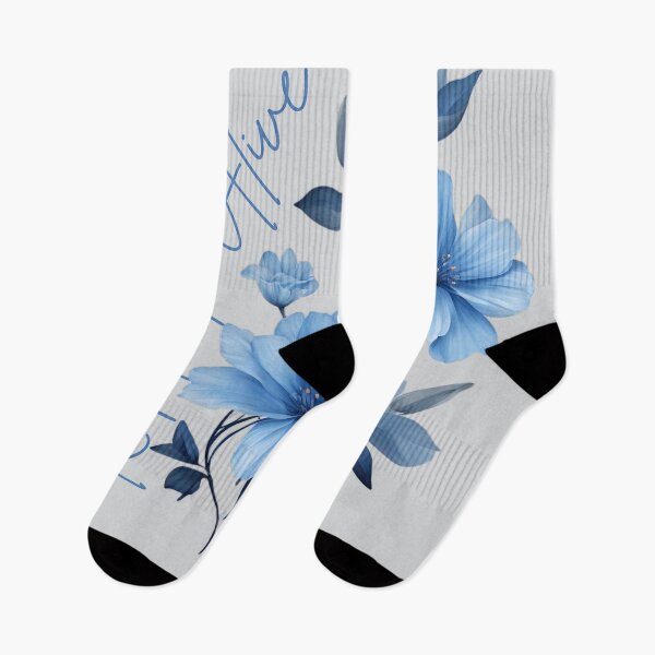 Item preview, Blue Flowers with Inspirational 'Keep Hope Alive' Text designed and sold by Hummy-studio.