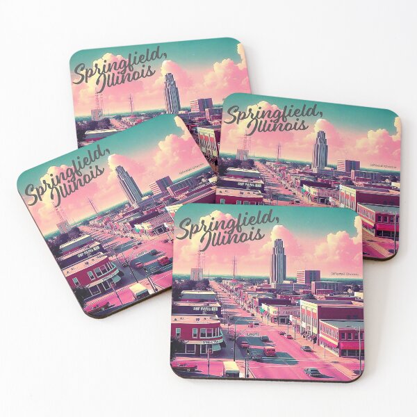Item preview, Visiting State Capitals - Springfield, Illinois designed and sold by Red Studios.