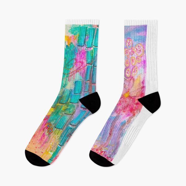 Item preview, Hand-painted abstract wild garden with bamboo designed and sold by LucyEShaw.