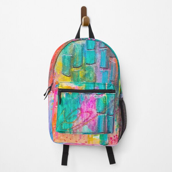 Item preview, Hand-painted abstract wild garden with bamboo designed and sold by LucyEShaw.