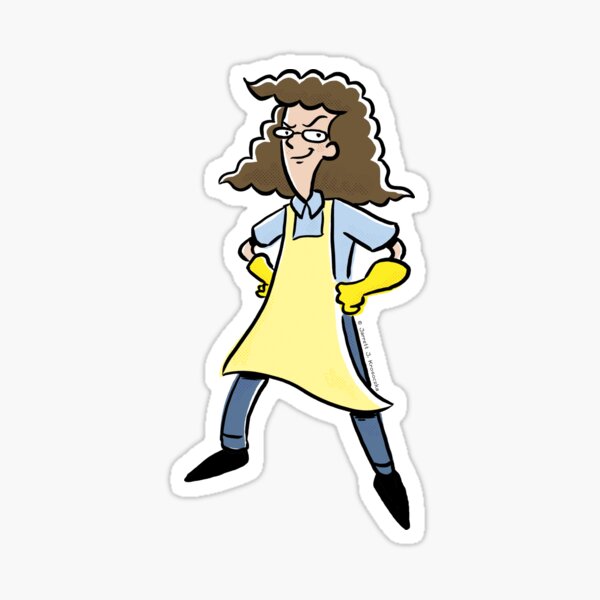 Item preview, Lunch Lady sticker — standing pose designed and sold by Jarrett J. Krosoczka.