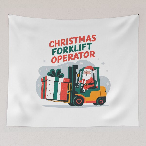 Artikelvorschau, Weihnachts-Gabelstaplerfahrer entworfen und verkauft von FunnyShop4you.