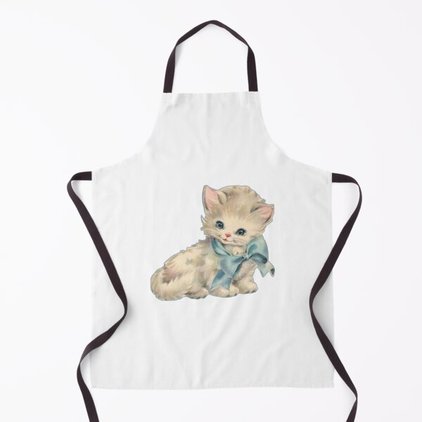Aperçu de l'œuvre Kitsch Chaton Noeud Bleu créée et vendue par madisonscottage.
