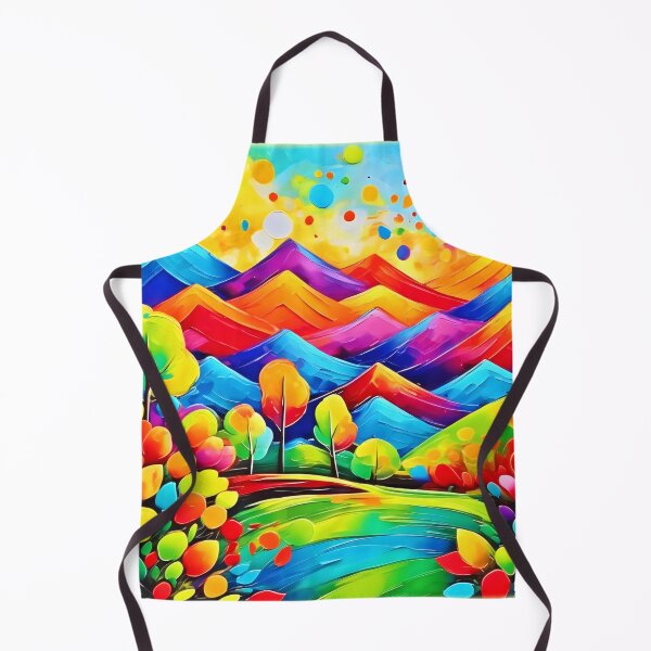 Artikelvorschau, Regenbogenberge abstrakte Landschaft entworfen und verkauft von Health And Fitness Posts e-Store.