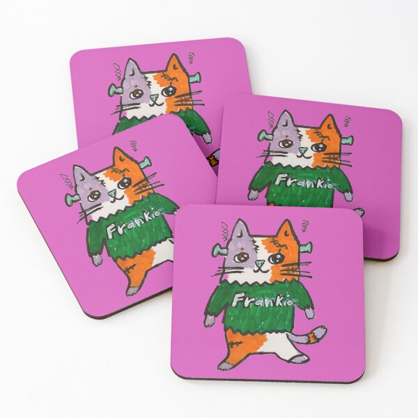 Item preview, Frankenstein Frankie monster cat kitty  designed and sold by Edgot Emily Dimov-Gottshall.