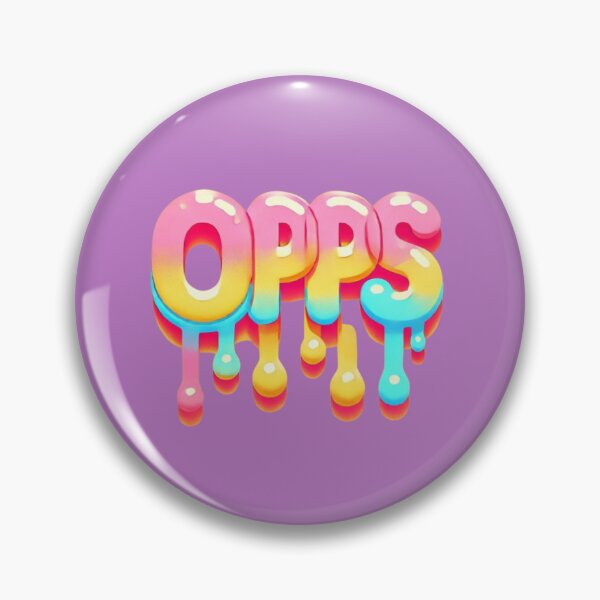 Item preview,  "Colorful Drip Text - OPPS" designed and sold by Pyroluxe.