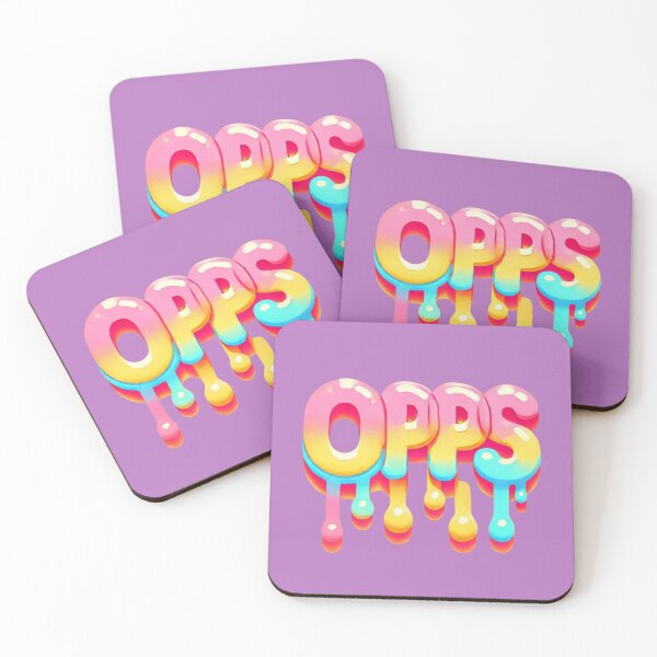 Item preview,  "Colorful Drip Text - OPPS" designed and sold by Pyroluxe.