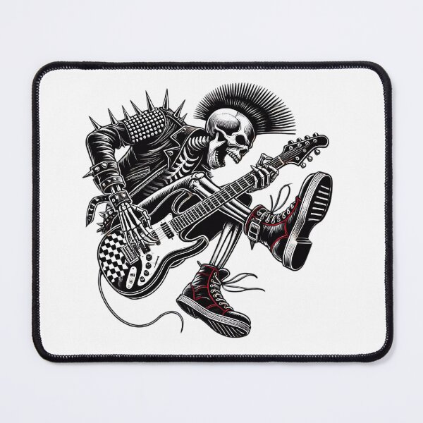 Item preview, Punk Rock Skeleton Jamming Out. designed and sold by Linework Studio.