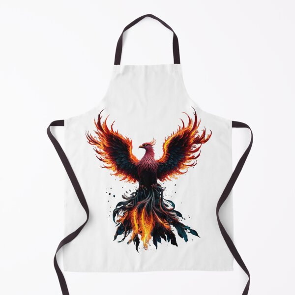 Item preview, Fiery Phoenix Rising Mythical Firebird Art designed and sold by ZetaDream.