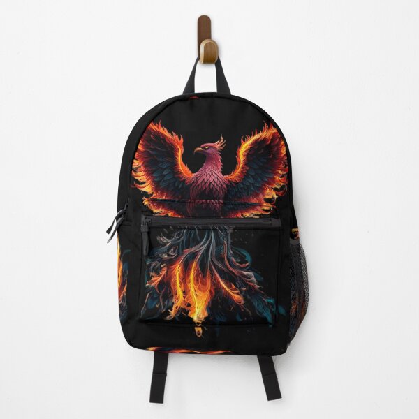 Item preview, Fiery Phoenix Rising Mythical Firebird Art designed and sold by ZetaDream.