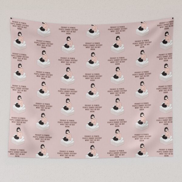 Item preview, PRIVACY IS POWER. PEOPLE CANNOT DESTROY WHAT THEY DO NOT KNOW designed and sold by La Loca.